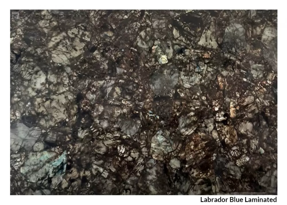 Batu Semi Precious Stone Labrador Blue Laminated