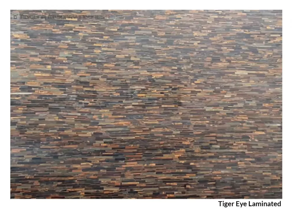 Batu Semi Precious Stone Tiger Eye Laminated